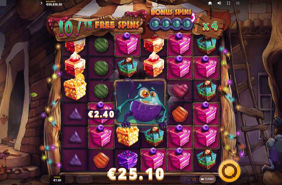 Sugar Monster Slot Free Spins Feature 