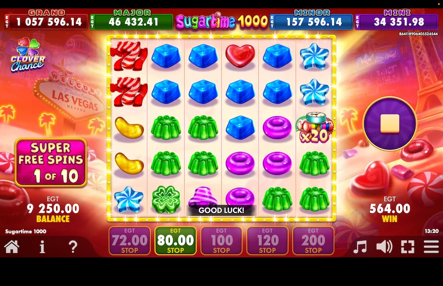 Sugartime 1000 Gameplay