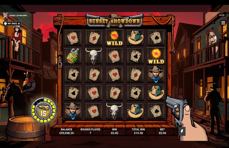Sunset Showdown Slot Degen Studios
