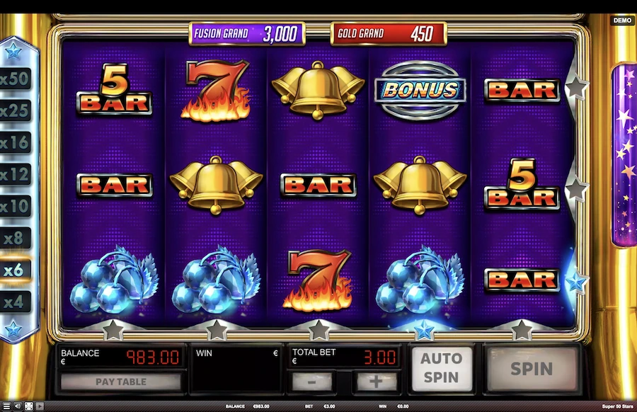 Slot Super 50 Bintang Red Rake Gaming