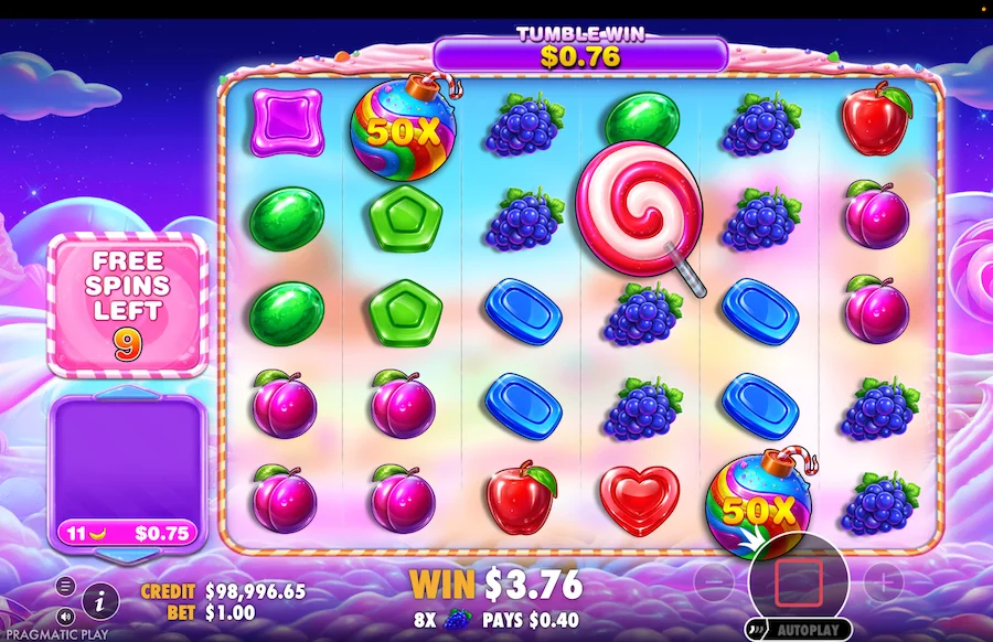 Sweet Bonanza 2500 Gameplay