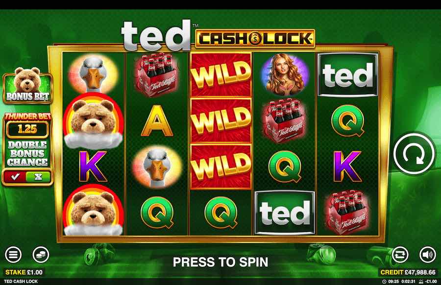 Ted Cash Lock Slot Base Game