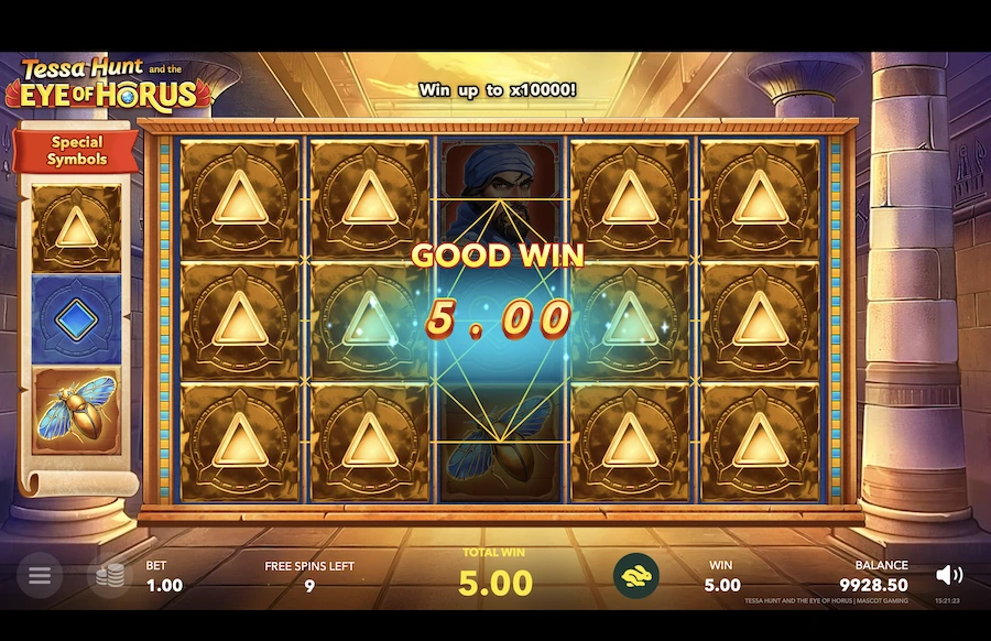 Tessa Hunt And The Eye Of Horus Slot Mascot Gaming