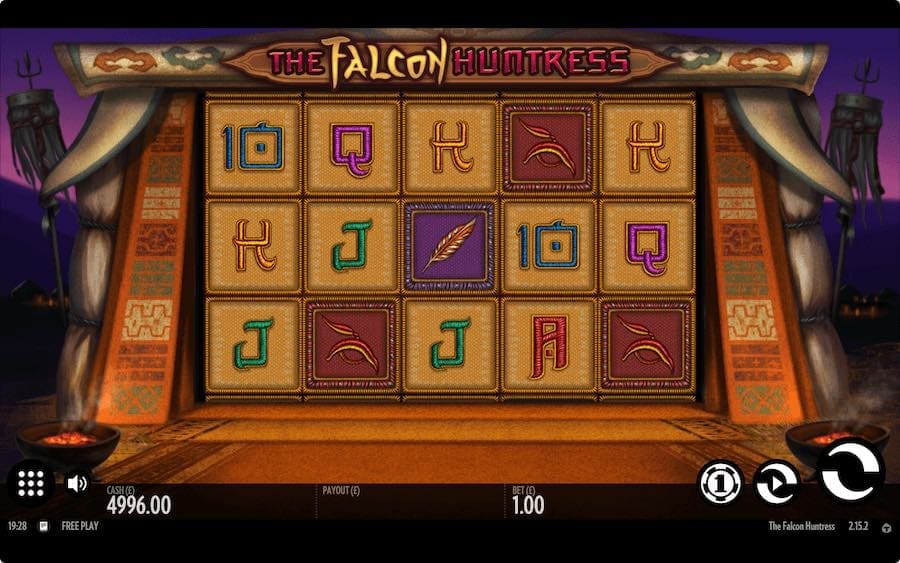 Play With 5 Reels, 9 Paylines, An Win Up To 10,052x Your Stake In Thunderkick's The Falcon Huntress Online Slot