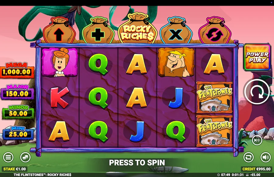 The Flintstones Rocky Riches Slot Blueprint Gaming