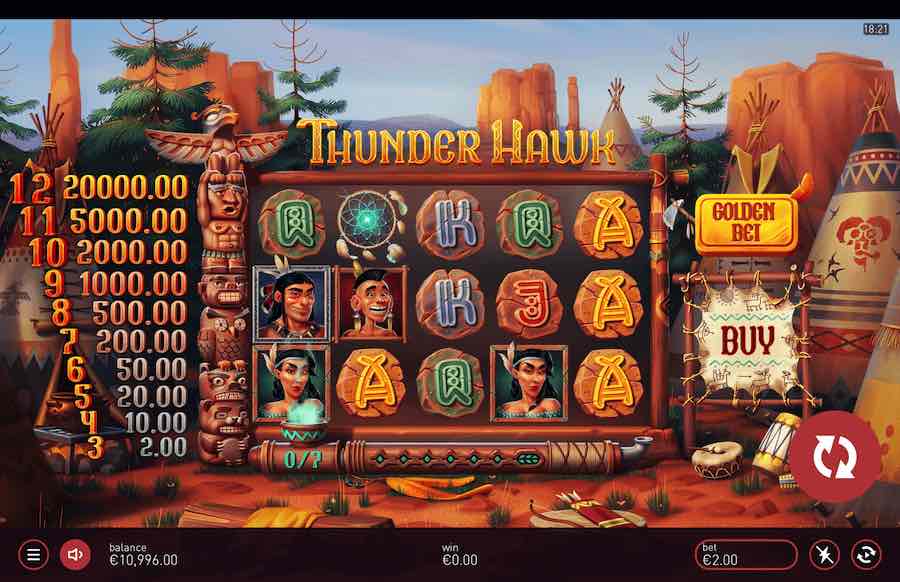 Thunder Hawk Slot Base Game