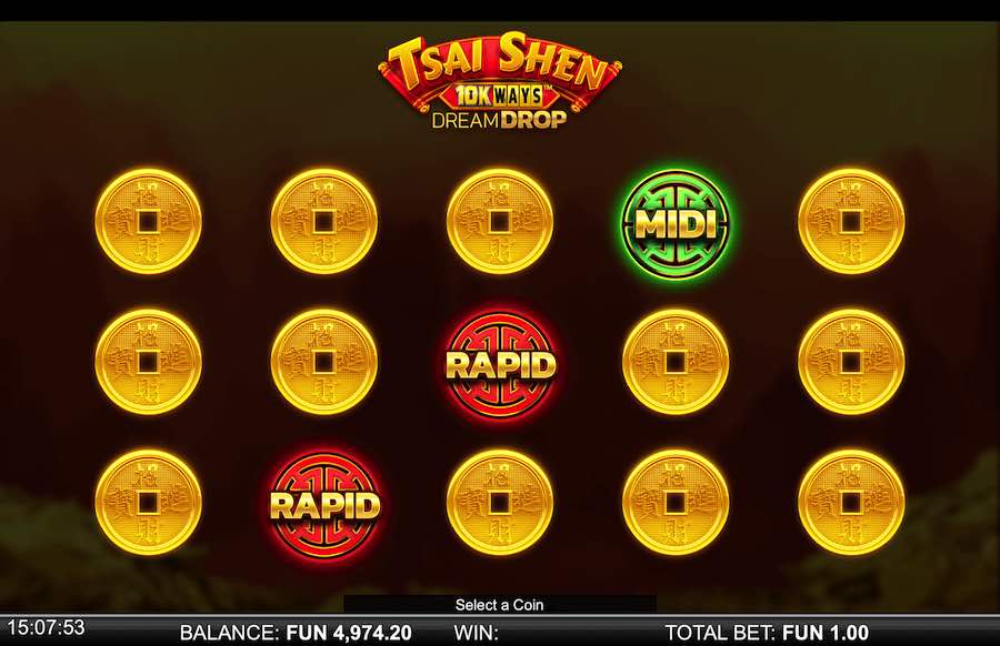 Tsai Shen 10k Ways Dream Drop Slot Bonus Round