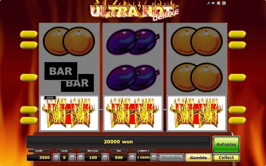 Land A Full Screen Of Any Symbol And You Win Will Be Multiplier By X2 On Ultra Hot Deluxe Video Slot