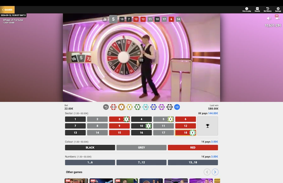 Wheel of Fortune Betgames