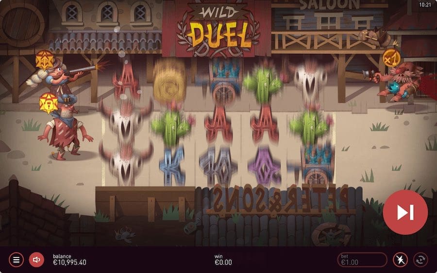 Play With 5 Reels, 10 Paylines, And Win Up To 10,000x Your Bet On Peter And Sons Wild Duel Online Slot