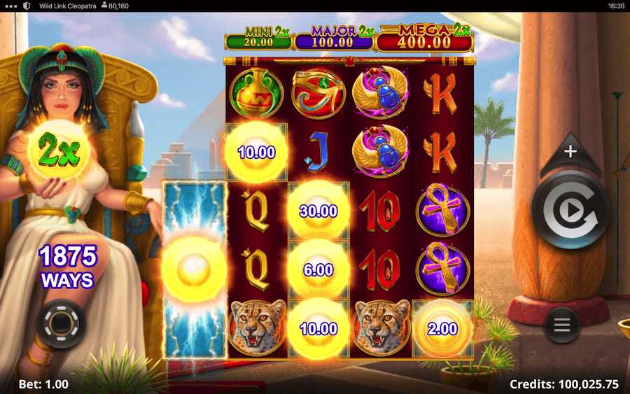 Win Over 4,000x Your Bet On Wild Link Cleopatra Slot From Game Provider Microgaming