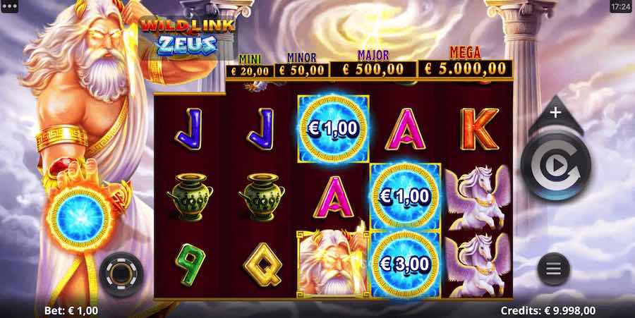 Win Up To 5,000x Your Bet In Wild Link Zeus Online Slot From Provider Spinplay Games