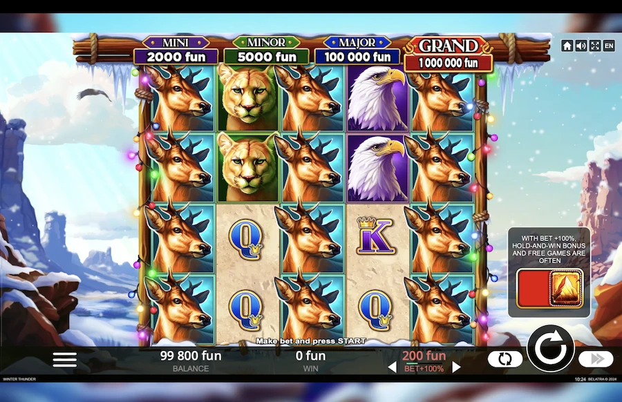 Winter Thunder Slot Belatra Games