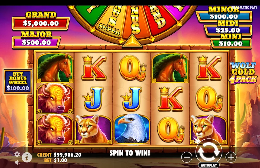 Wolf Gold 4 Pack Slot Pragmatic Play