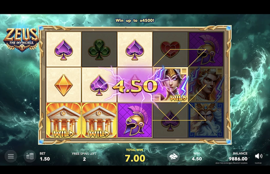 Zeus The Invincible Slot Mascot Gaming